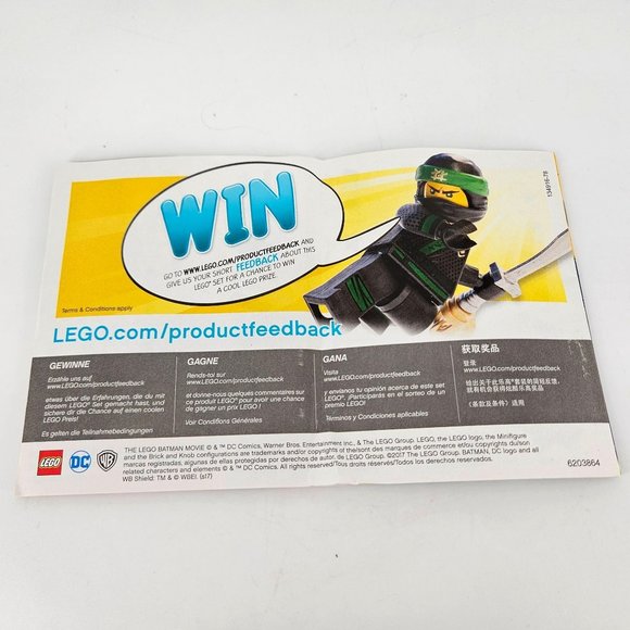 Lego Batman Movie DC Comics 70913 Manual Instruction Booklet ONLY No Bricks Figs - Picture 2 of 5
